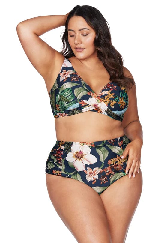 Artesands Into The Saltu Delacroix Bikini Top - Navy Splash Swimwear Bikini Tops