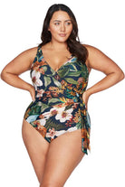 Artesands Into The Saltu Hayes Underwire One Piece - Navy Splash Swimwear One Pieces