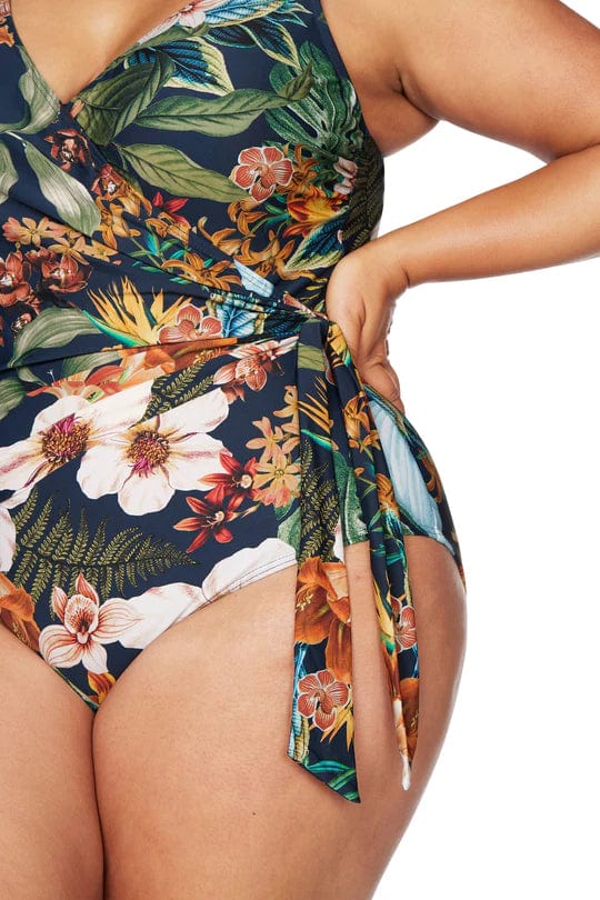 Artesands Into The Saltu Hayes Underwire One Piece - Navy Splash Swimwear One Pieces