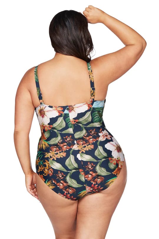 Artesands Into The Saltu Hayes Underwire One Piece - Navy Splash Swimwear One Pieces