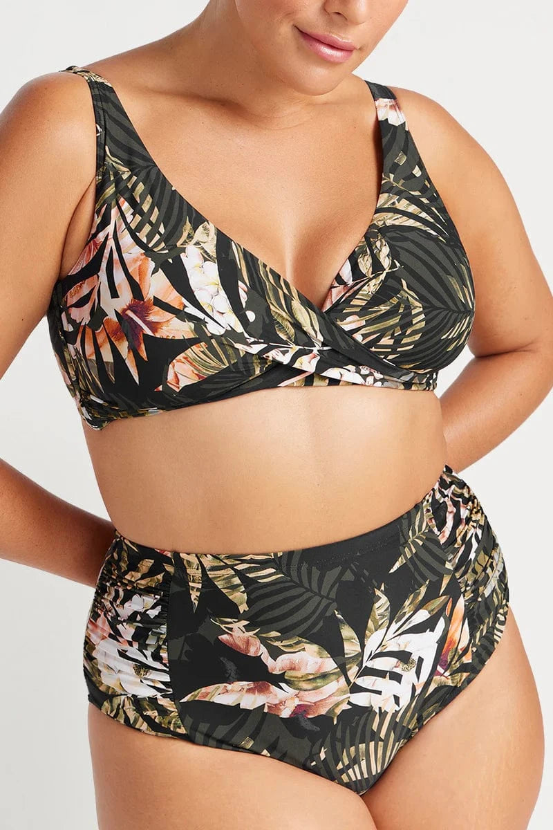 Artesands Neo Du Palmis Botticelli High Waist Swim Pant - Black Artesands Zig Zag Delacroix Bikini Top - Black Splash Swimwear Bikini Bottoms