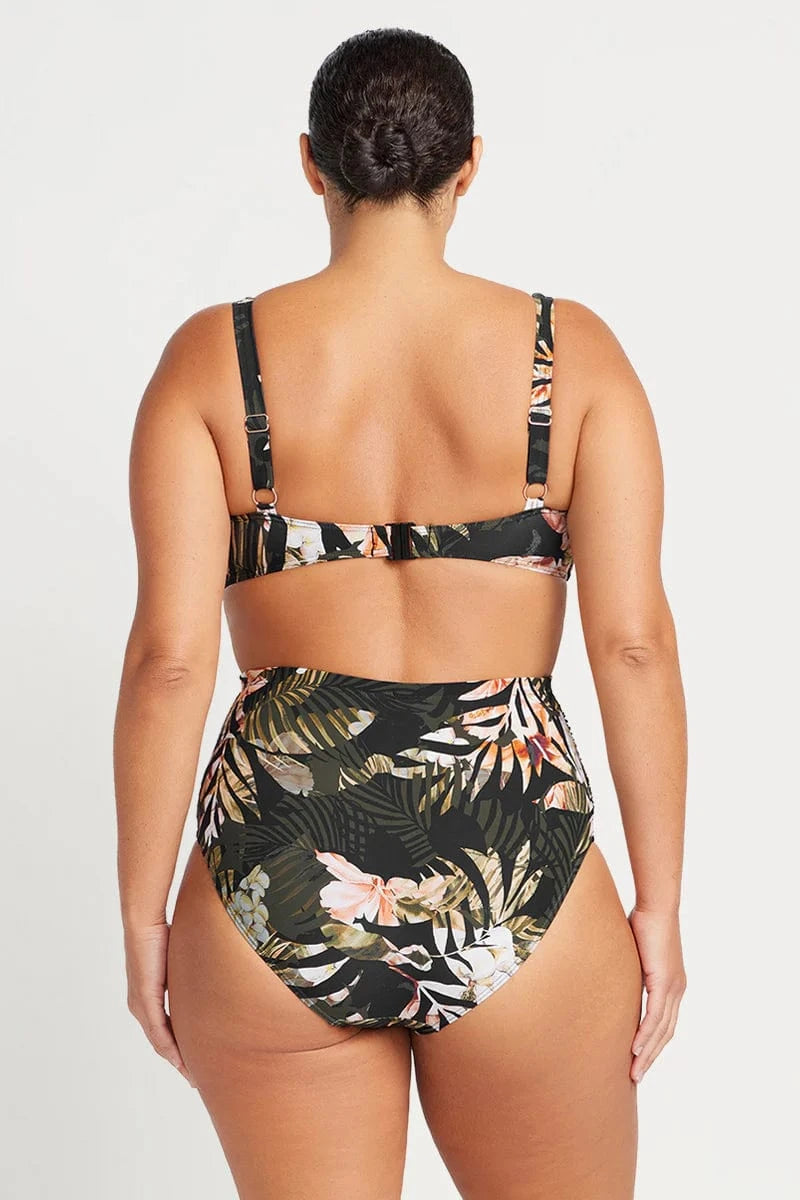 Artesands Neo Du Palmis Botticelli High Waist Swim Pant - Black Artesands Zig Zag Delacroix Bikini Top - Black Splash Swimwear Bikini Bottoms