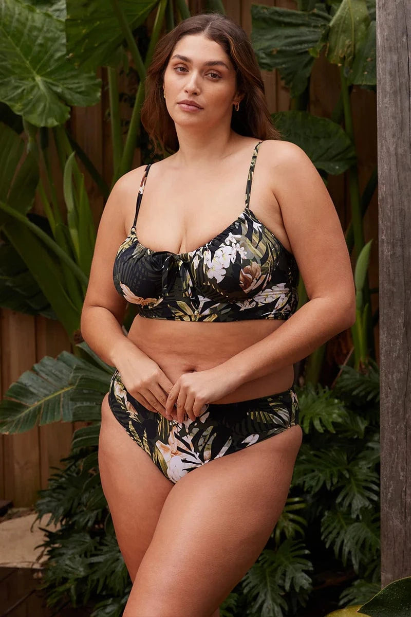Artesands Neo Du Palmis Monet Curve Fit Mid Rise Swim Pant   - Black Neo Du Palmis Monet Curve Fit Mid Rise Swim Pant   - Black Splash Swimwear Bikini Bottoms