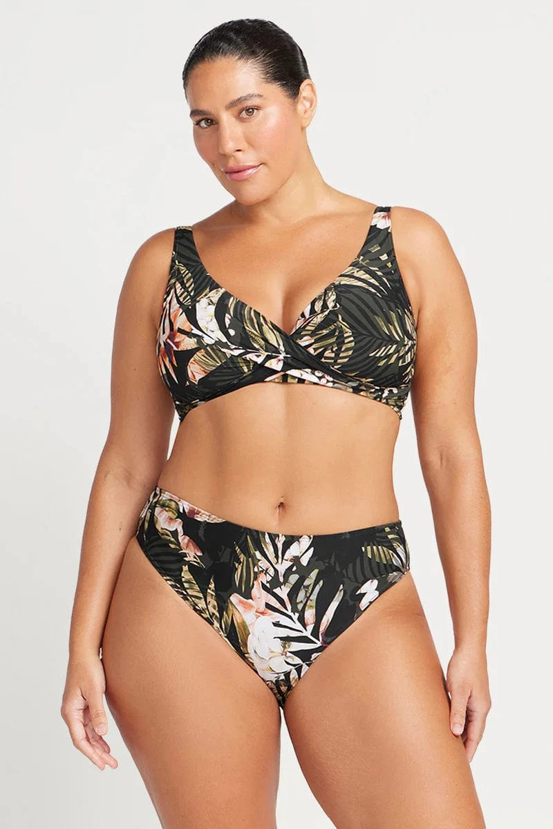 Artesands Neo Du Palmis Monet Curve Fit Mid Rise Swim Pant   - Black Neo Du Palmis Monet Curve Fit Mid Rise Swim Pant   - Black Splash Swimwear Bikini Bottoms