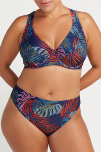 Artesands Nu Ornare Monet Curve Fit Mid Rise Swim Pant - Navy Artesands Nu Ornare Monet Curve Fit Mid Rise Swim Pant - Navy Splash Swimwear Bikini Bottoms