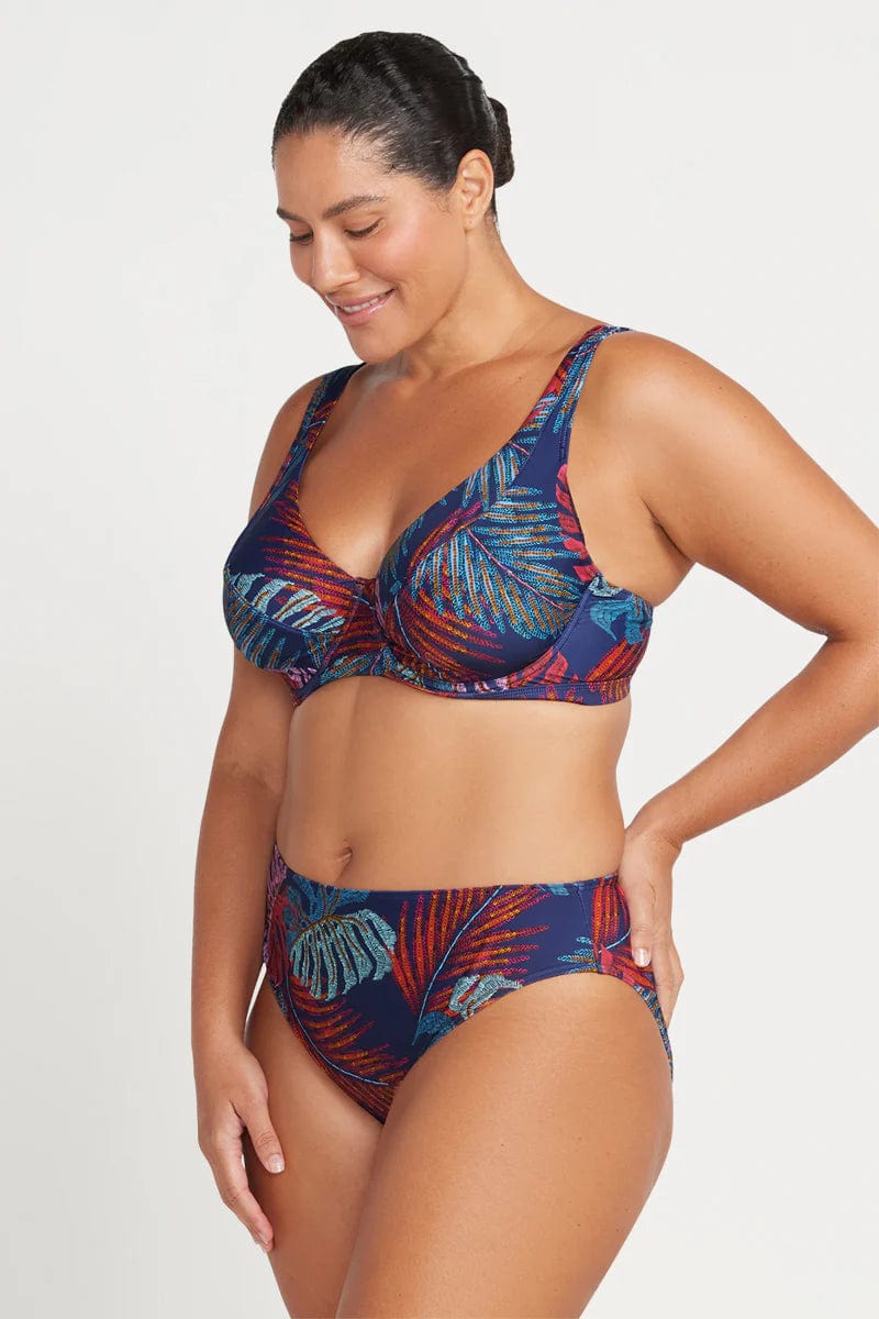 Artesands Nu Ornare Monet Curve Fit Mid Rise Swim Pant - Navy Artesands Nu Ornare Monet Curve Fit Mid Rise Swim Pant - Navy Splash Swimwear Bikini Bottoms