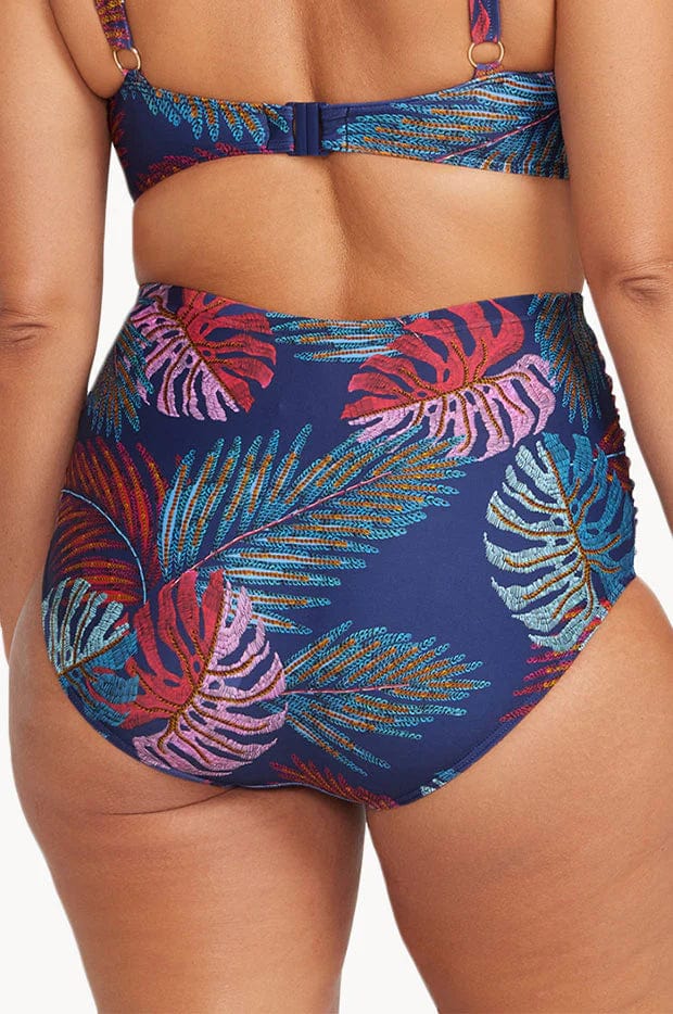 Artesands Nu Ornare Raphael High Waist Rouched Swim Pant - Navy Artesands Nu Ornare Raphael High Waist Rouched Swim Pant - Navy Splash Swimwear Bikini Bottoms