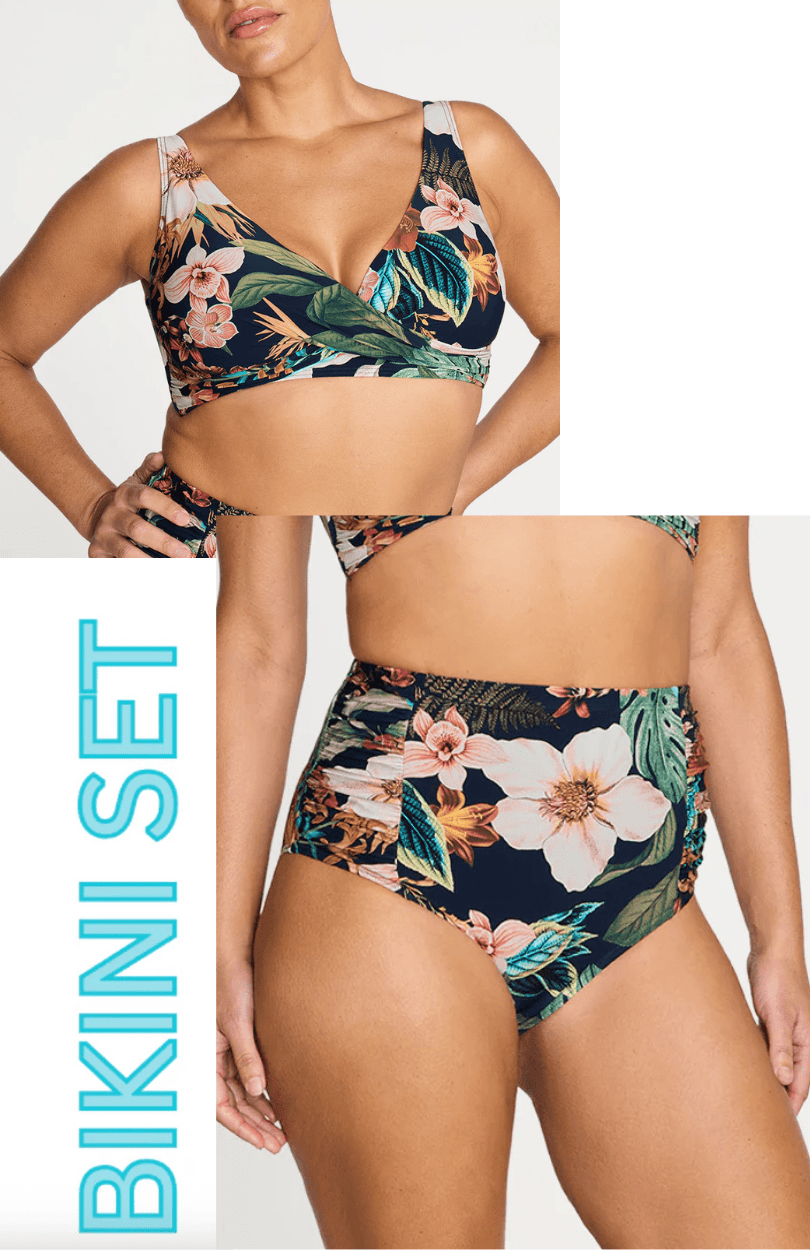 Artesands Set Artesands Into The Saltu Delacroix Cross Over Bikini Top & Botticelli High Waist Swim Pant Bikini Set -Navy Artesands Into The Saltu Delacroix Cross Over Bikini Top & Botticelli High Waist Swim Pant Bikini Set -Navy Splash Swimwear Bikini Set