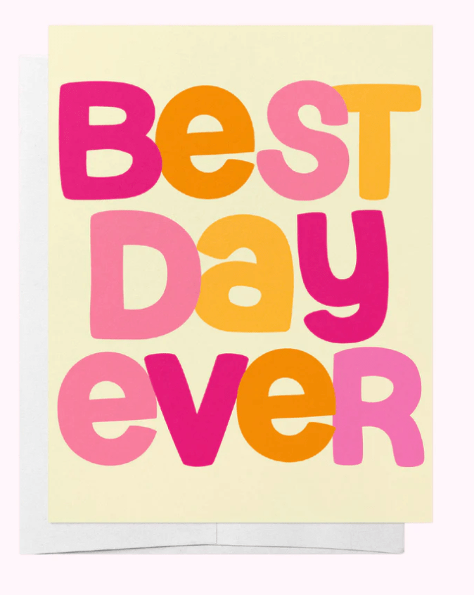 Bad on Paper Accessories MGC008 Best Day Ever Greeting Card*