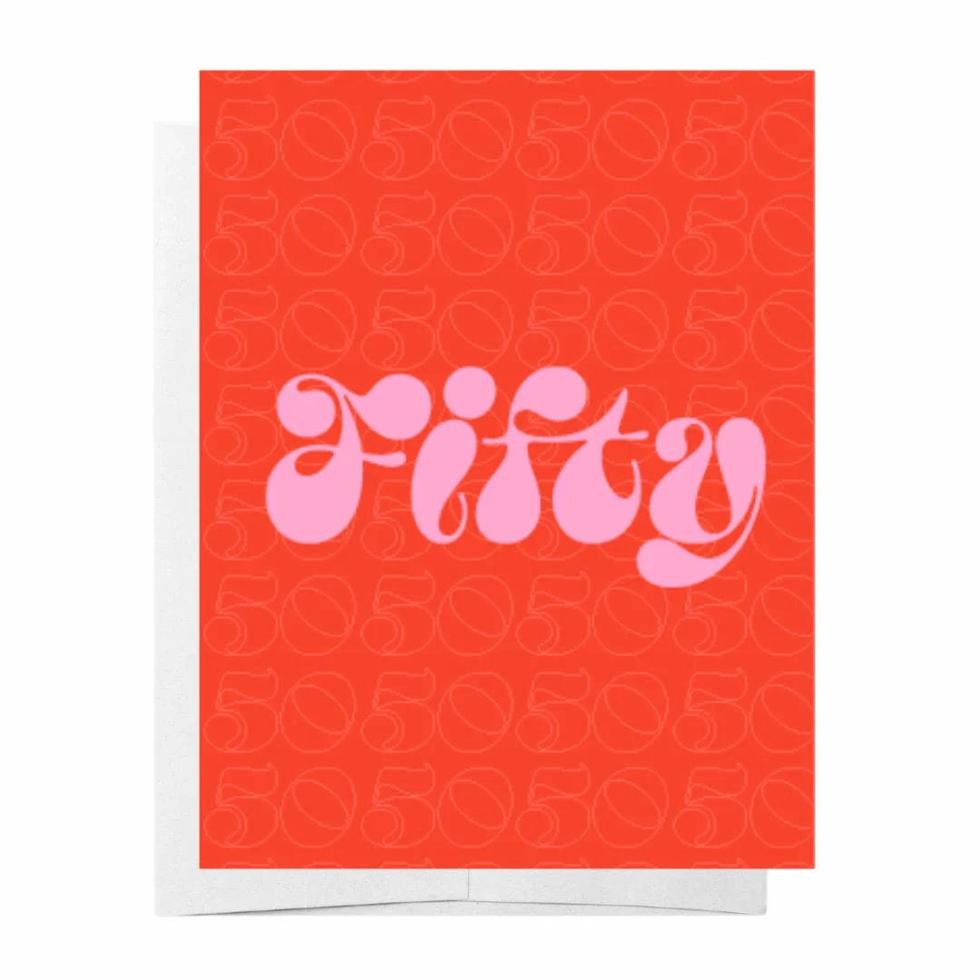 Bad on Paper Fifty - Greeting Card Fifty - Greeting Card Splash Swimwear Accessories ACGC050