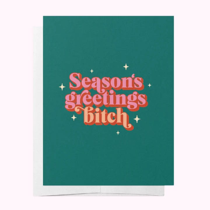 Bad on Paper Season's Greetings Bitch Greeting Card Splash Swimwear Accessories CGC003