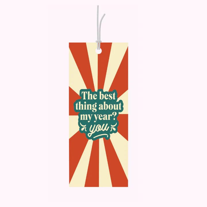 Bad on Paper The Best Thing About My Year? You Gift Tag Splash Swimwear Accessories 1000021516