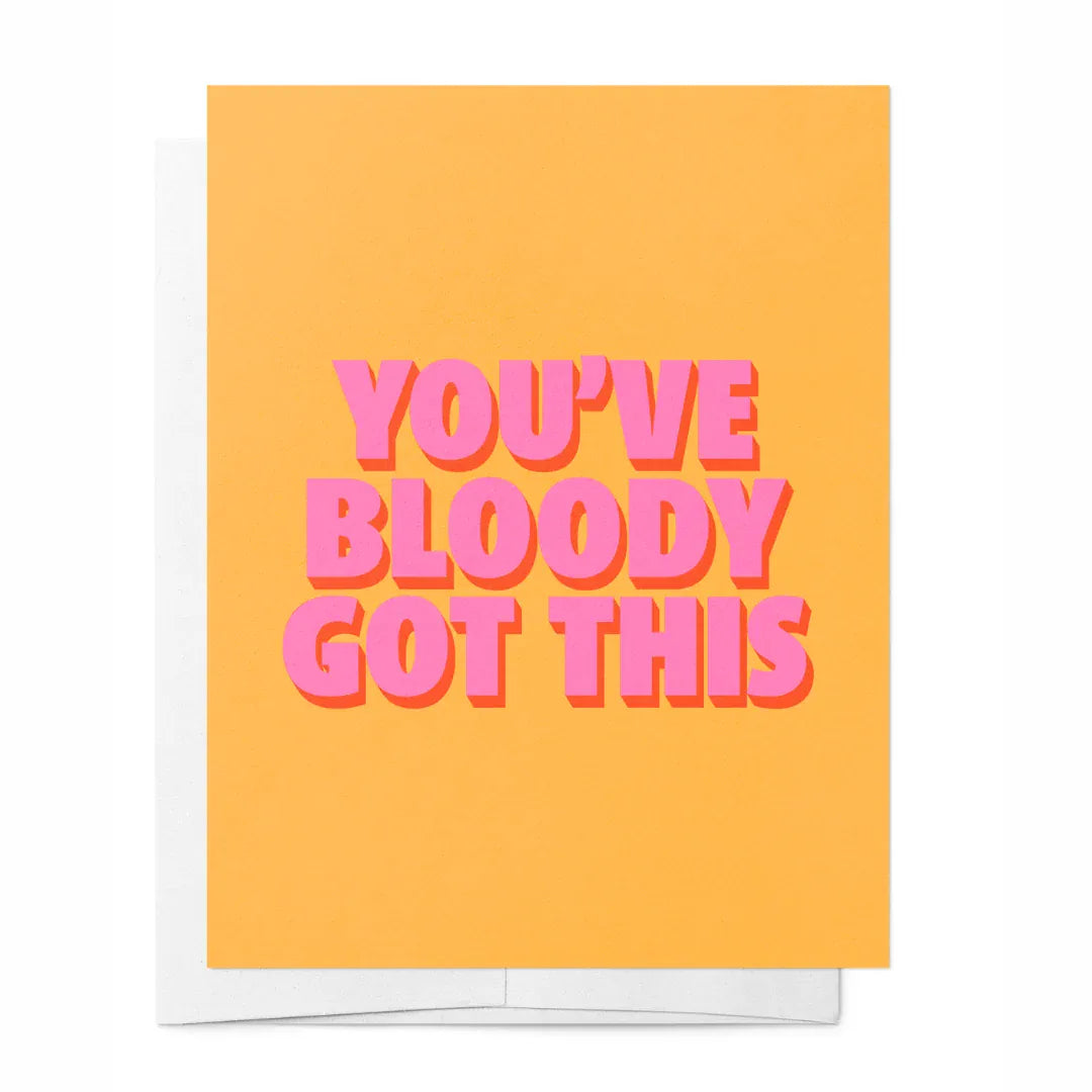 Bad on Paper You've Bloody Got This Greeting Card LEGC001 You've Bloody Got This Greeting Card* Splash Swimwear Accessories LEGC001