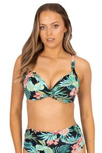 Bermuda D-DD Moulded Bra - Black - Baku - Splash Swimwear  - Baku, baku plus sized, Bikini Tops, d-g, June23, plus size, Womens, womens swim - Splash Swimwear 