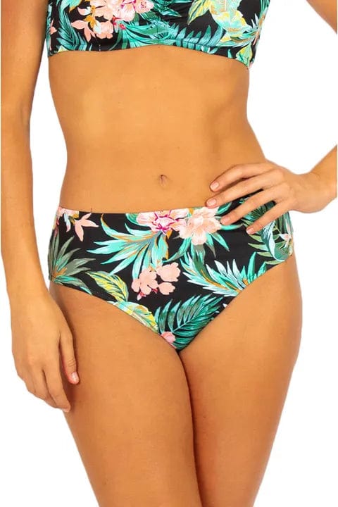 Bermuda Mid Pant - Black - Baku - Splash Swimwear  - Baku, bikini bottoms, June23, Womens, womens swim - Splash Swimwear 