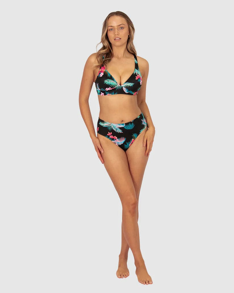 Baku Amalfi Long Line Bra & Amalfi Regular Pant Bikini Set - Black Baku Amalfi Long Line Bra & Amalfi Regular Pant Bikini Set - Black Splash Swimwear Bikini Set AU10/US6 / Black 1000022017