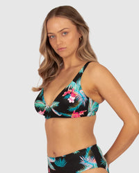 Baku Amalfi Long Line Bra - Black Baku Amalfi Long Line Bra - Black Splash Swimwear Bikini Tops