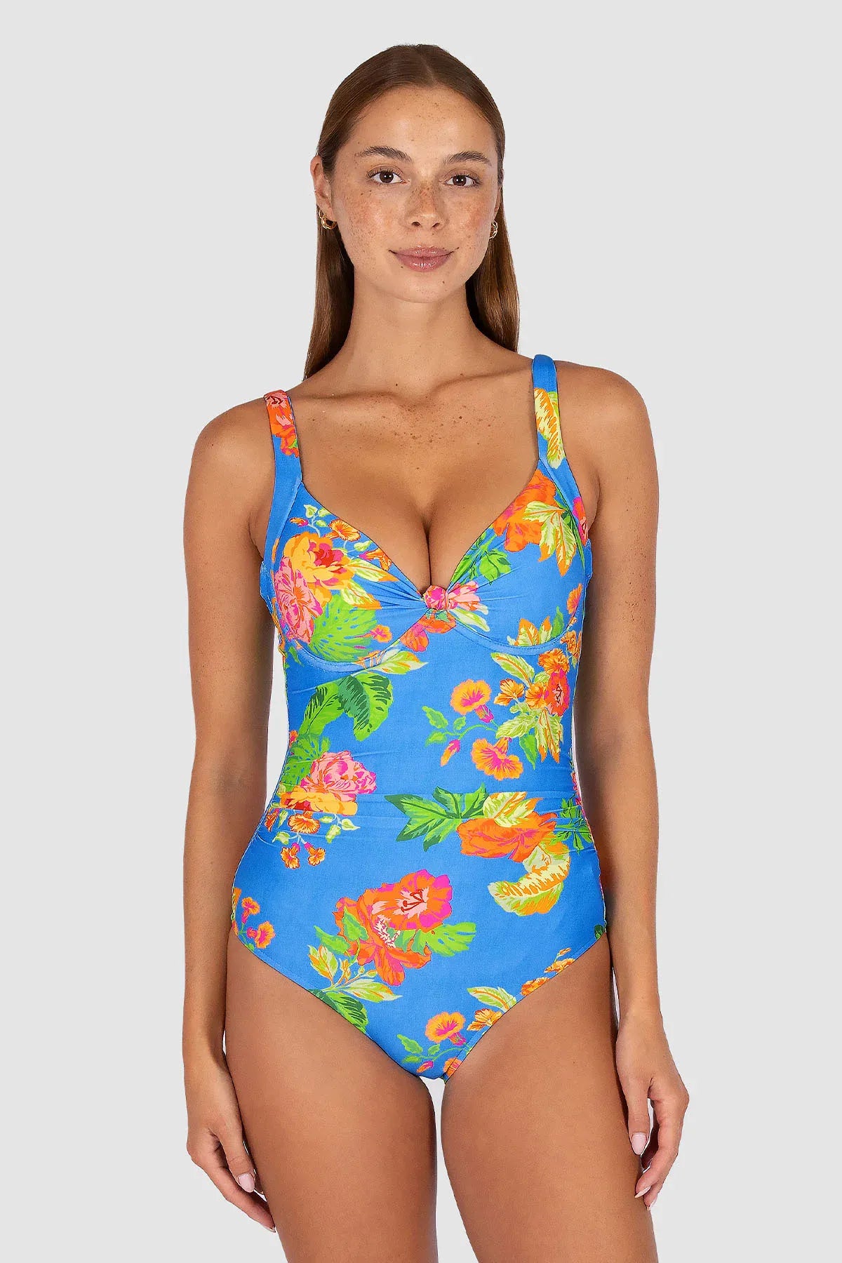 Baku Baku Cala Luna Booster One Piece - Maya Blue Cala Luna Booster Op | Baku Splash Swimwear One Pieces