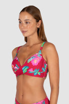 Baku Baku Cala Luna C/DD Bra - Raspberry Cala Luna C.dd Bra | Baku Splash Swimwear Bikini Tops