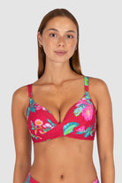 Baku Baku Cala Luna C/DD Bra - Raspberry Cala Luna C.dd Bra | Baku Splash Swimwear Bikini Tops