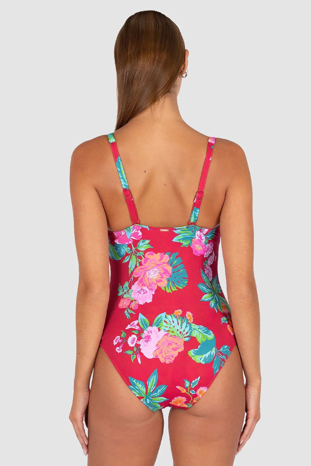 Baku Baku Cala Luna C/DD Twist One Piece - Raspberry Cala Luna C.dd Twist Op | Baku Splash Swimwear One Pieces