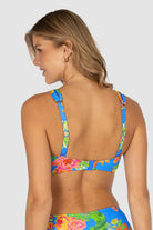 Baku Baku Cala Luna D/DD Longline Bikini Bra Top - Maya Blue Cala Luna D.dd Lline | Baku Splash Swimwear Bikini Tops