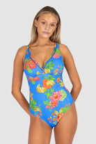 Baku Baku Cala Luna E/F One Piece - Raspberry Cala Luna E.f Op | Baku Splash Swimwear One Pieces