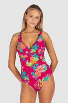 Baku Baku Cala Luna E/F One Piece - Raspberry Cala Luna E.f Op | Baku Splash Swimwear One Pieces