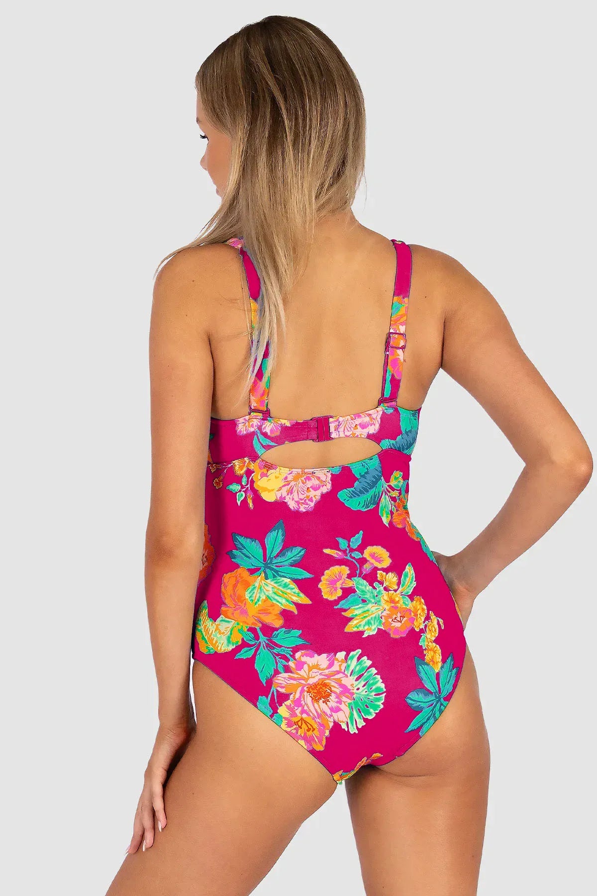 Baku Baku Cala Luna E/F One Piece - Raspberry Cala Luna E.f Op | Baku Splash Swimwear One Pieces