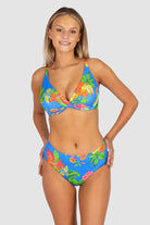 Baku Baku Cala Luna F Cup Wrap Bikini Bra Top - Raspberry Cala Luna F Cup Tri | Baku Splash Swimwear Bikini Tops