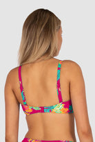 Baku Baku Cala Luna F Cup Wrap Bikini Bra Top - Raspberry Cala Luna F Cup Tri | Baku Splash Swimwear Bikini Tops