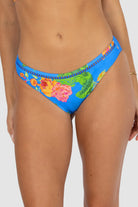 Baku Baku Cala Luna Ladder Lace Regular Bikini Bottom - Maya Blue Cala Luna Regular | Baku Splash Swimwear Bikini Bottoms