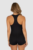 Baku Baku Chlorine Resist Boyleg One Piece - Black Baku Chlorine Resist Boyleg One Piece - Black Splash Swimwear One Piece