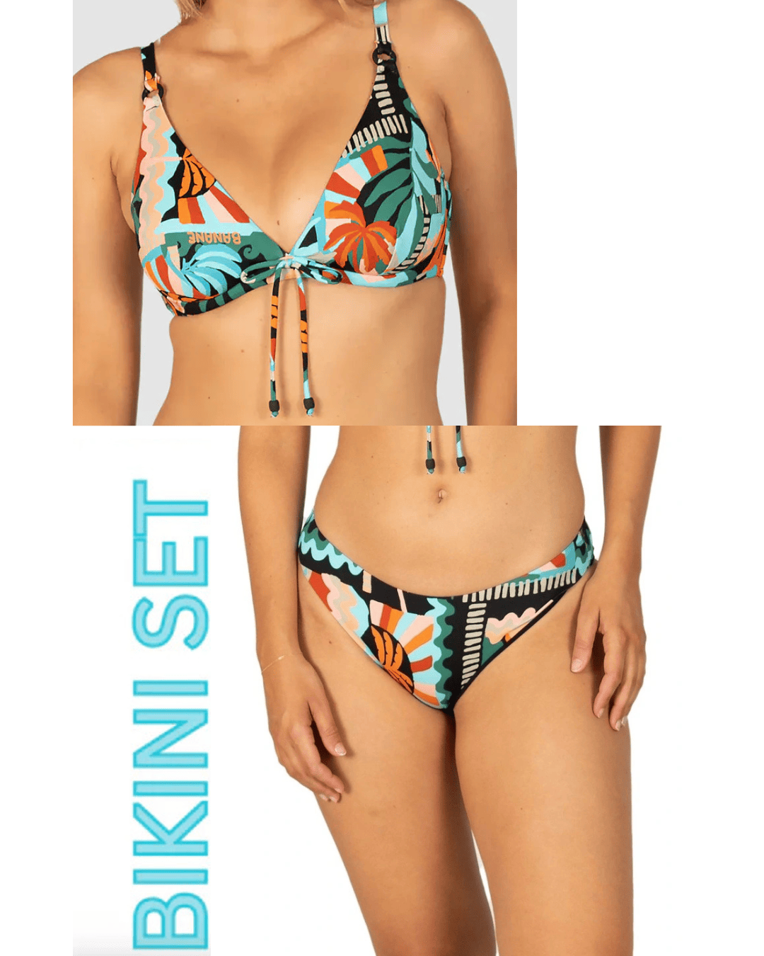 Baku Baku Grenada  D-E Cup Underwire Bikini Bra Top & Baku Grenada  Regular Bikini Bottom - Black Baku Grenada  D-E Cup Underwire Bikini Bra Top & Baku Grenada  Regular Bikini Bottom - Black Splash Swimwear Bikini Set AU10/US6 1000032165