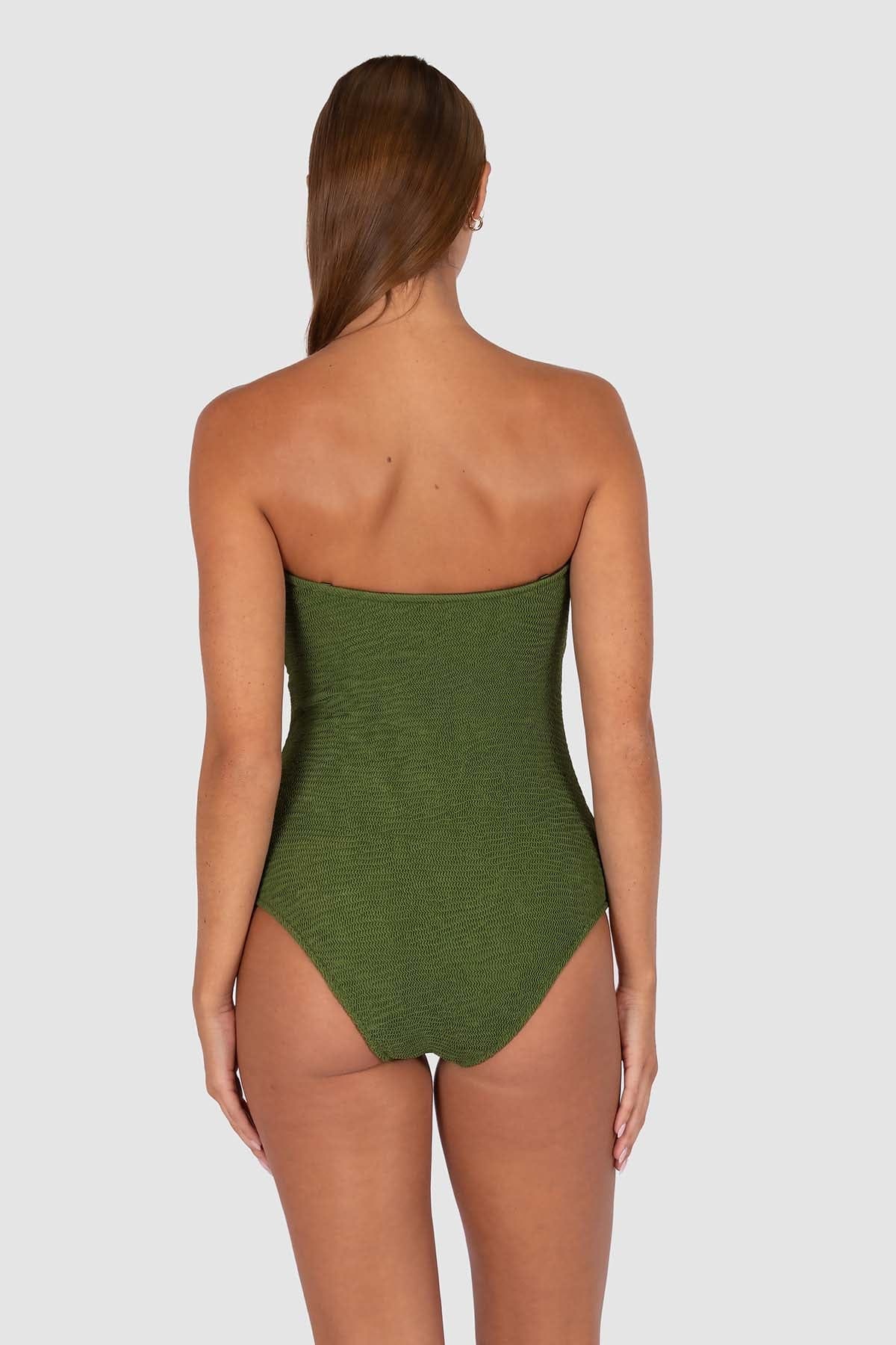 Baku Baku Ibiza Bandeau One Piece - Fern Baku Ibiza Bandeau One Piece - Fern Splash Swimwear One Pieces