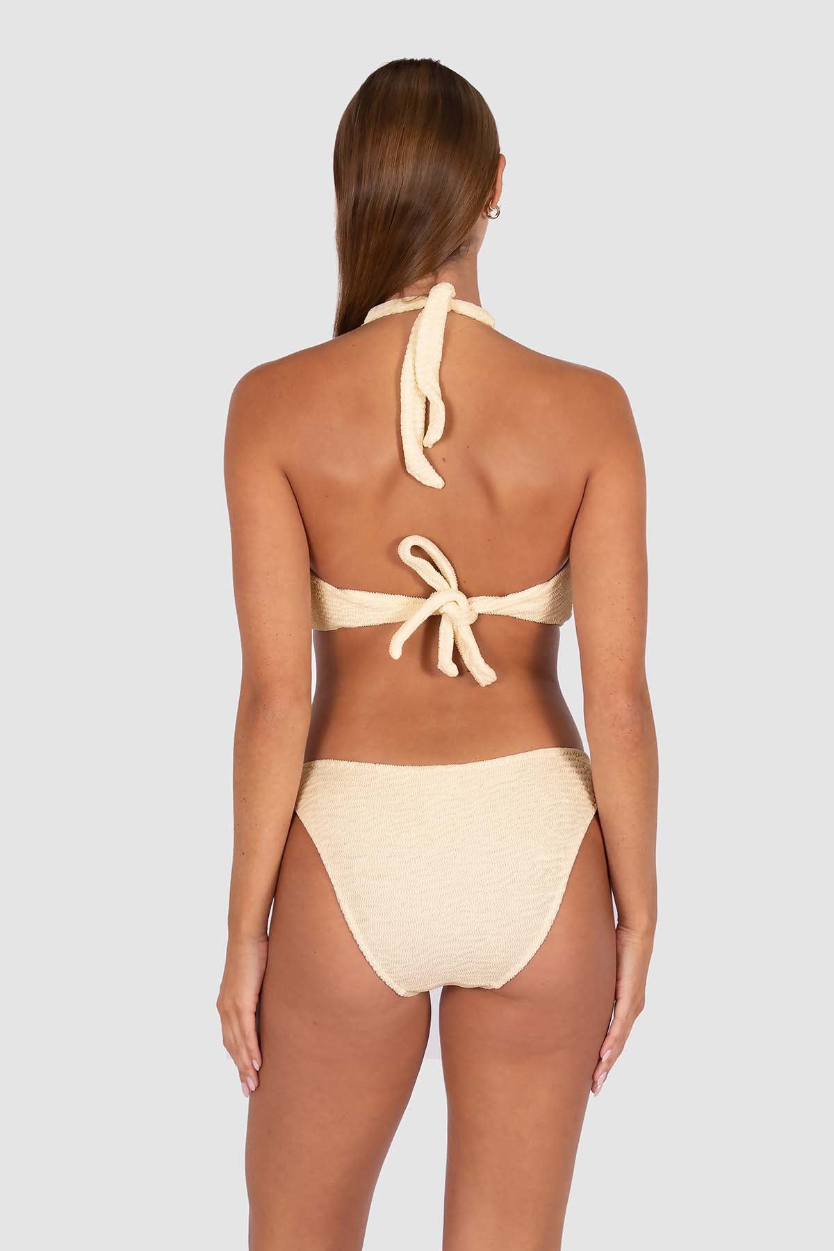 Baku Baku Ibiza C/D Halter Bra - Shell Baku Ibiza C/D Halter Bra - Shell Splash Swimwear Bikini Tops