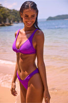 Baku Baku Ibiza High Cut Pant - Grape Baku Ibiza High Cut Pant - Grape Splash Swimwear Bikini Bottoms