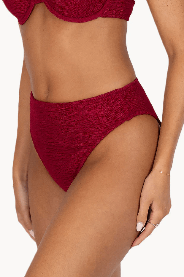 Baku Baku Ibiza High Leg Pant - Scarlet & Maya Blue Baku Ibiza High Leg Pant - Scarlet & Maya Blue Splash Swimwear