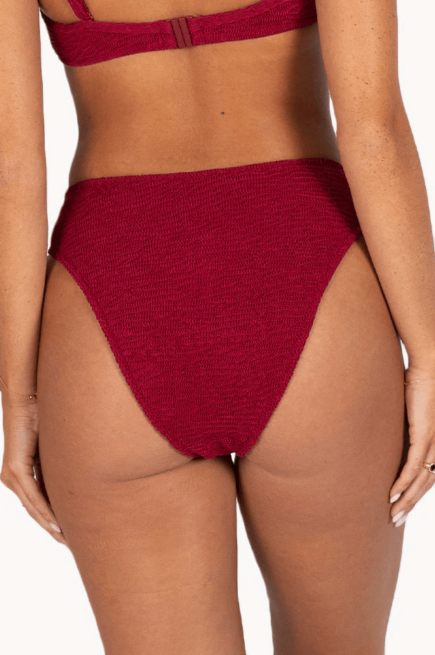 Baku Baku Ibiza High Leg Pant - Scarlet & Maya Blue Baku Ibiza High Leg Pant - Scarlet & Maya Blue Splash Swimwear