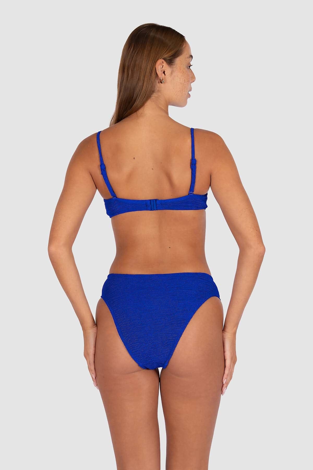 Baku Baku Ibiza High Waist Pant - Lapis Baku Ibiza High Waist Pant - Lapis Splash Swimwear Bikini Bottoms