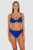 Baku Baku Ibiza High Waist Pant - Lapis Baku Ibiza High Waist Pant - Lapis Splash Swimwear Bikini Bottoms