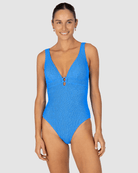 Baku Baku Ibiza Longline One Piece - Maya Blue Baku Ibiza Longline One Piece - Maya Blue Splash Swimwear