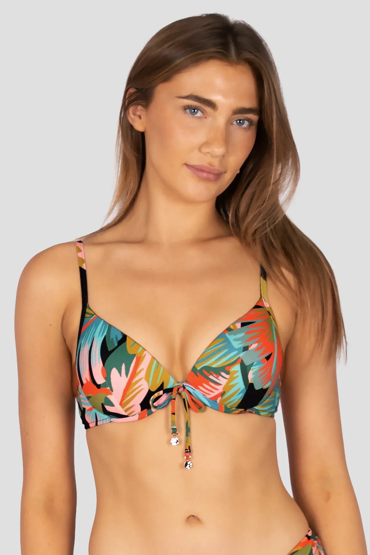 Baku Baku Kokomo Booster Bikini Top - Black Baku Kokomo Booster | Baku Splash Swimwear Bikini Tops