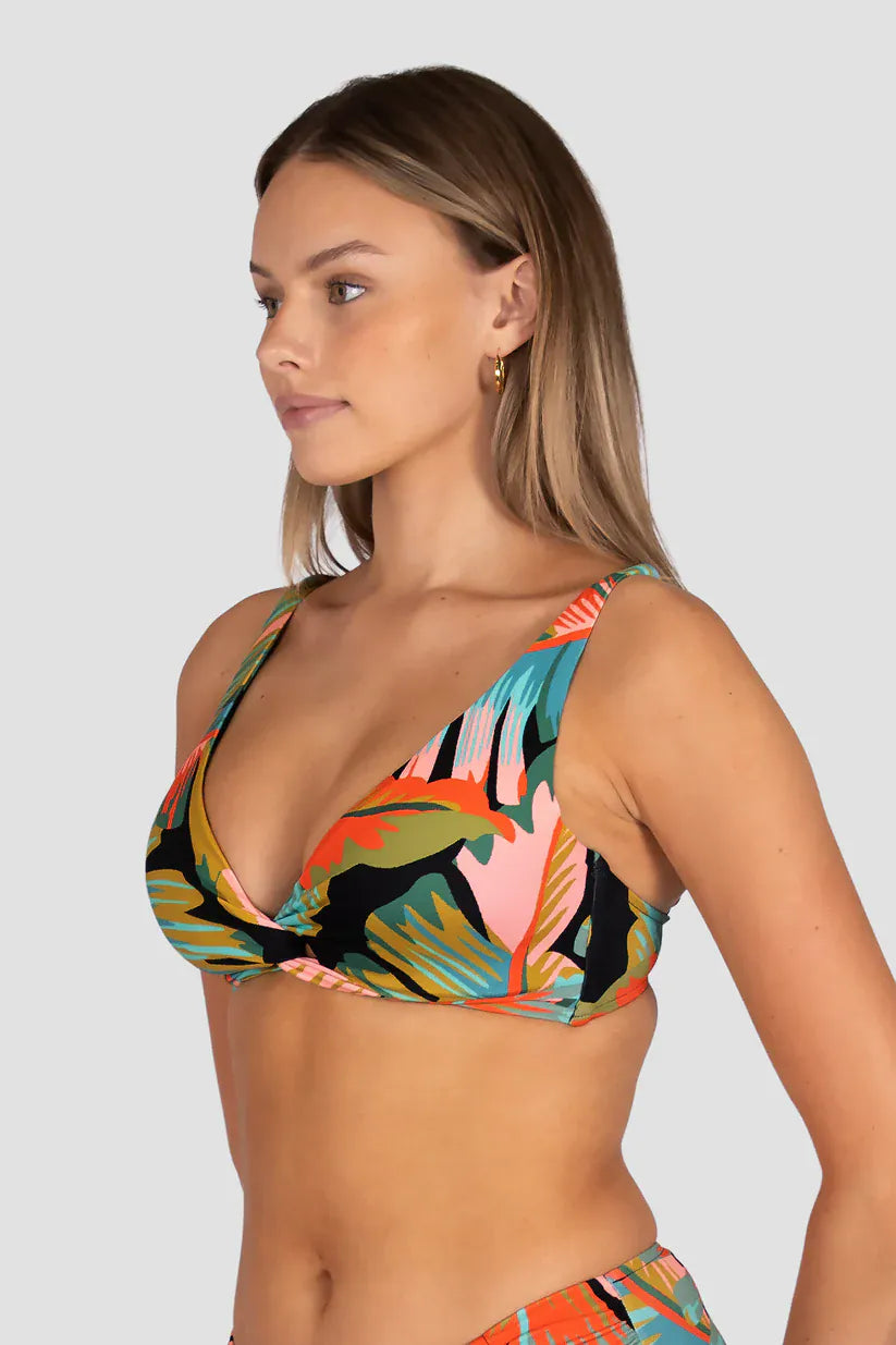Baku Baku Kokomo D/DD Twist Bikini Bra Top - Black Baku Kokomo D.Dd Twist Bra | Baku Splash Swimwear Bikini Tops