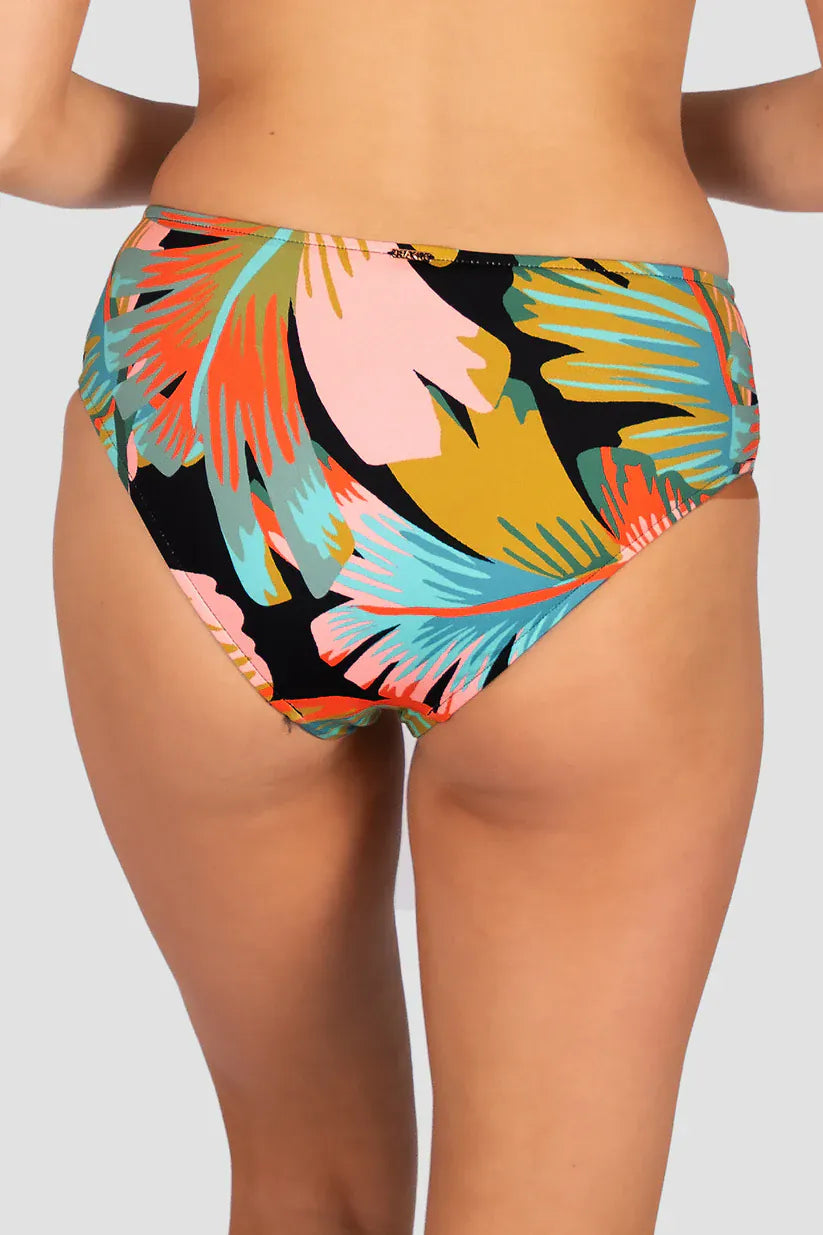 Baku Baku Kokomo Mid Bikini Bottom - Black Baku Kokomo Mid Pant | Baku Splash Swimwear Bikini Bottoms