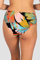 Baku Baku Kokomo Mid Bikini Bottom - Black Baku Kokomo Mid Pant | Baku Splash Swimwear Bikini Bottoms