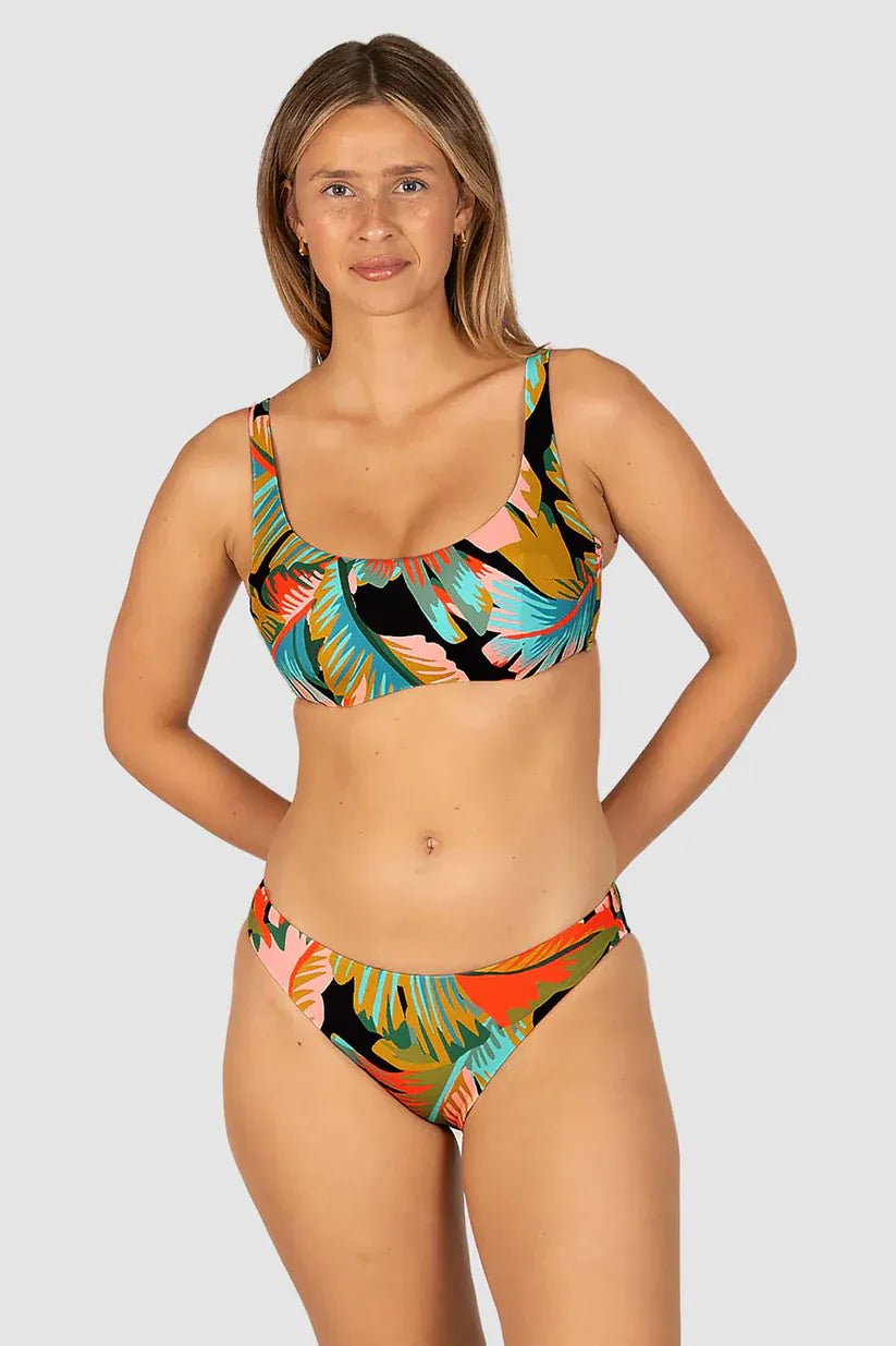 Baku Baku Kokomo Regular Hipster Bikini Bottom - Black Baku Kokomo Regular | Baku Splash Swimwear Bikini Bottoms