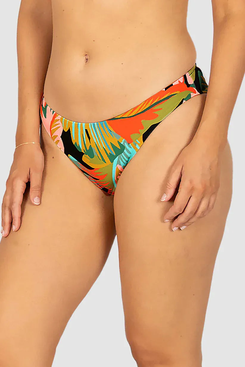 Baku Baku Kokomo Regular Hipster Bikini Bottom - Black Baku Kokomo Regular | Baku Splash Swimwear Bikini Bottoms