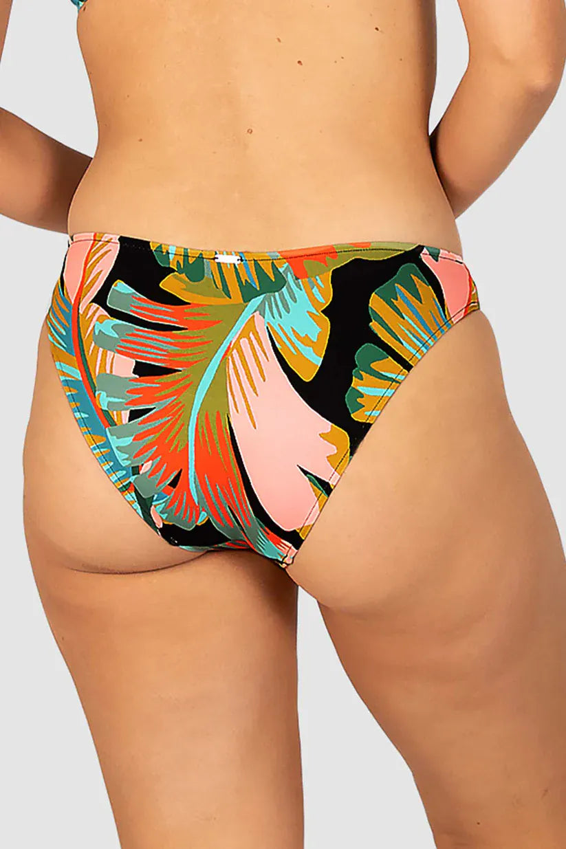 Baku Baku Kokomo Regular Hipster Bikini Bottom - Black Baku Kokomo Regular | Baku Splash Swimwear Bikini Bottoms