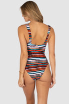 Baku Baku La Mer Retro Op - Earth Ember Baku La Mer Retro Op - Earth Ember Splash Swimwear One Piece Swimwear